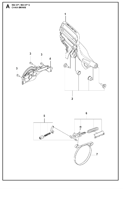 Husqvarna Chainsaw 592 XP G Chain Brake