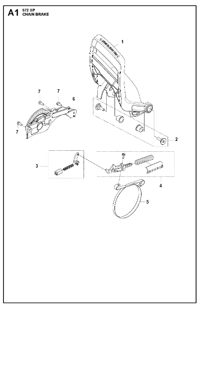 Husqvarna Chainsaw 572 XP Chain Brake