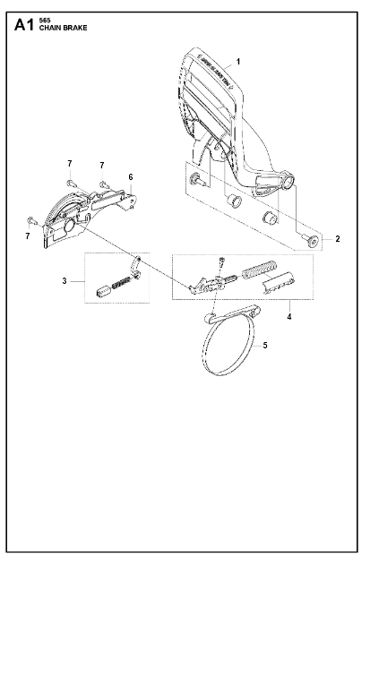 Husqvarna Chainsaw 565 Chain Brake