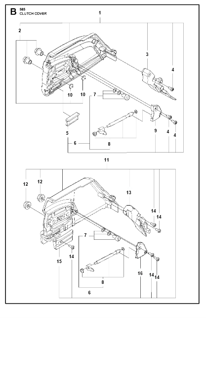 Husqvarna Chainsaw 585 Clutch Cover