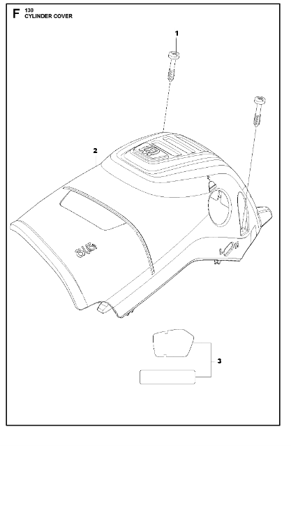 Husqvarna Chainsaw 130 Cylinder Cover