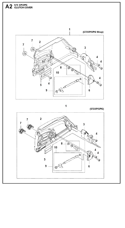Husqvarna Chainsaw 572 XP Clutch Cover