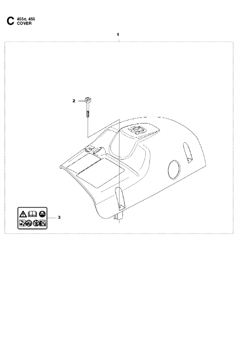 Husqvarna Chainsaw 455 Rancher Cover
