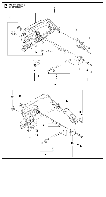 Husqvarna Chainsaw 592 XP G Clutch Cover