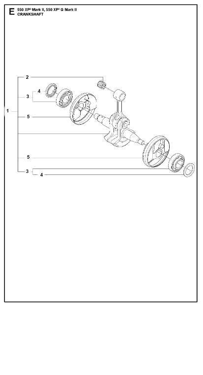 Husqvarna Chainsaw 550 XP II Crankshaft