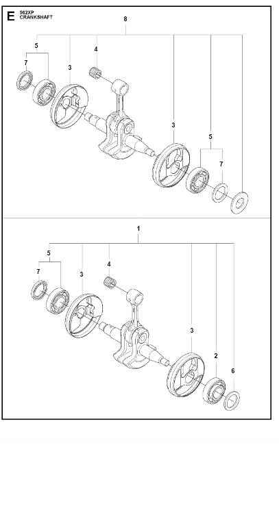 Husqvarna Chainsaw 562 XP Crankshaft