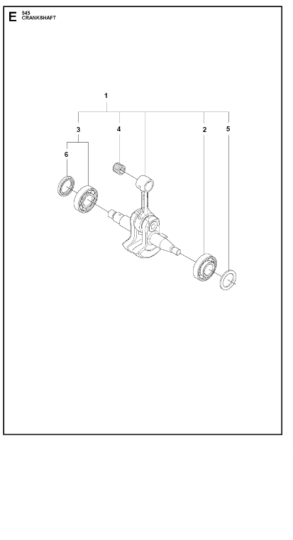 Husqvarna Chainsaw 545 Crankshaft