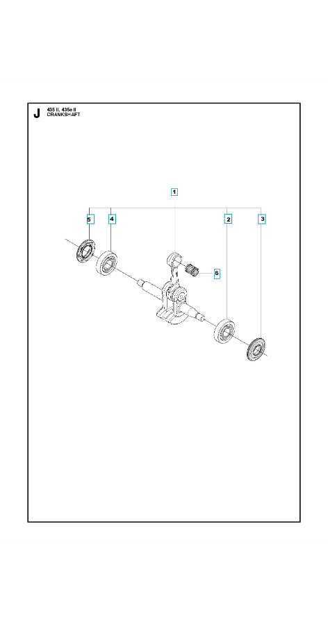 Husqvarna Chainsaw 435II Crankshaft