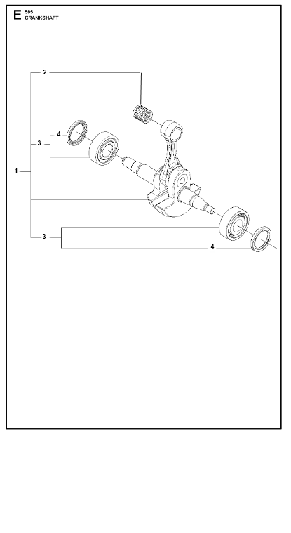 Husqvarna Chainsaw 585 Crankshaft