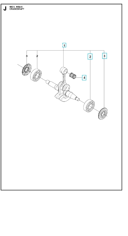 Husqvarna Chainsaw 445 II Crankshaft