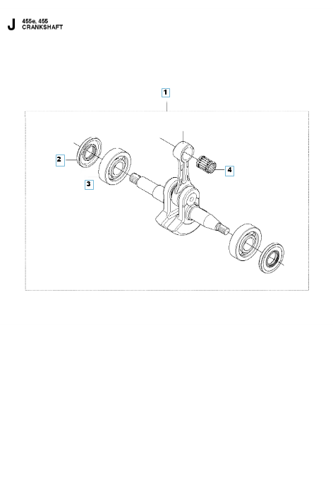 Husqvarna Chainsaw 455 Rancher Crankshaft