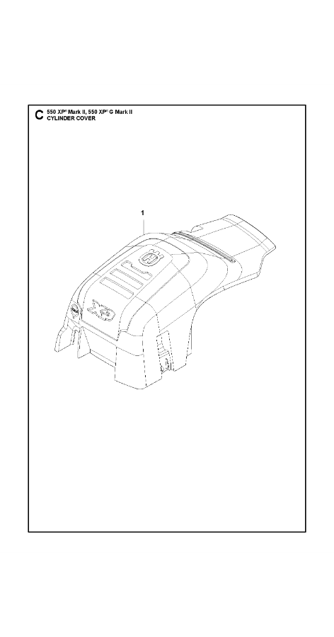 Husqvarna Chainsaw 550 XP II Cylinder Cover
