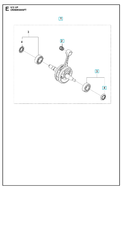 Husqvarna Chainsaw 572 XP Crankshaft