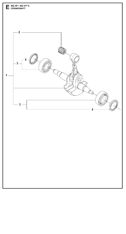 Husqvarna Chainsaw 592 XP G Crankshaft