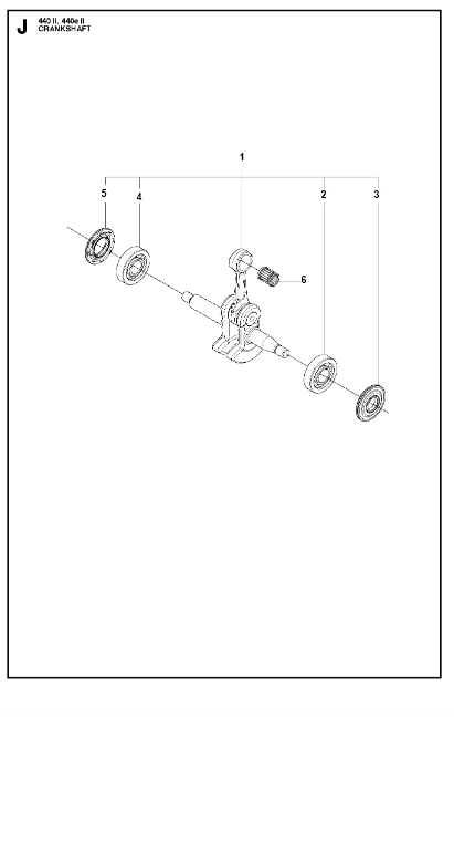 Husqvarna Chainsaw 440 II Crankshaft