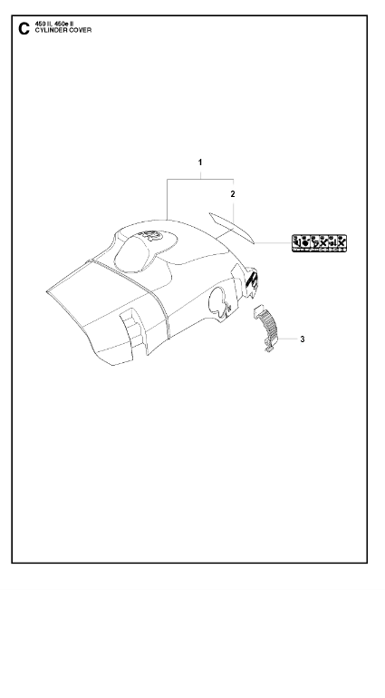 Husqvarna Chainsaw 450 II Cylinder Cover