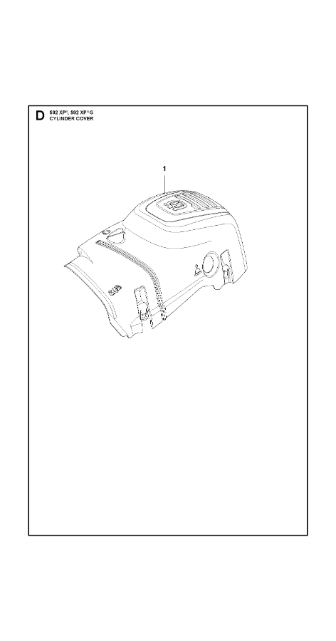 Husqvarna Chainsaw 592 XP G Cylinder Cover