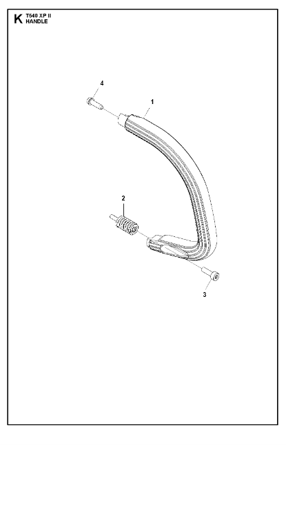 Husqvarna Chainsaw T540 XP II Handle