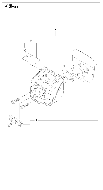 Husqvarna Chainsaw 130 Muffler