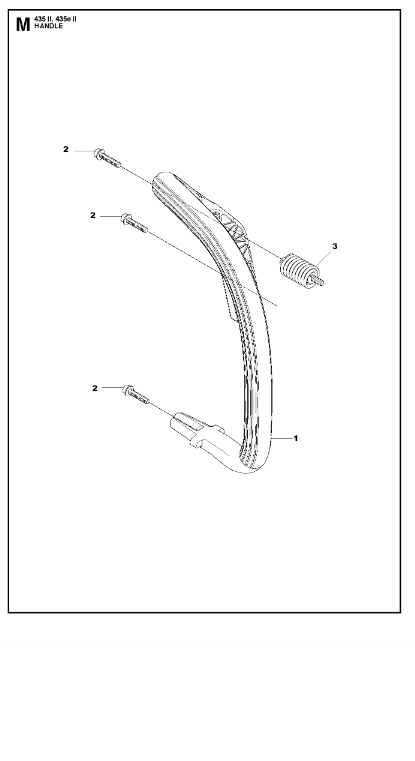 Husqvarna Chainsaw 435II Handle