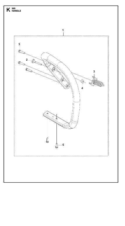 Husqvarna Chainsaw 565 Handle