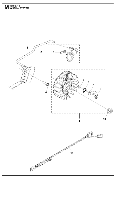 Husqvarna Chainsaw T540 XP II Ignition System
