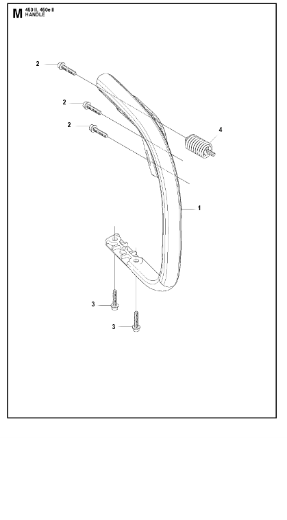 Husqvarna Chainsaw 450 II Handle