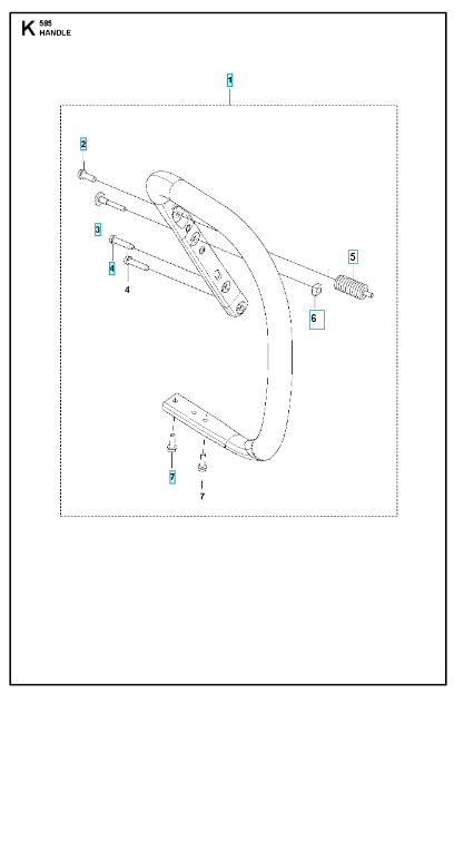 Husqvarna Chainsaw 585 Handle