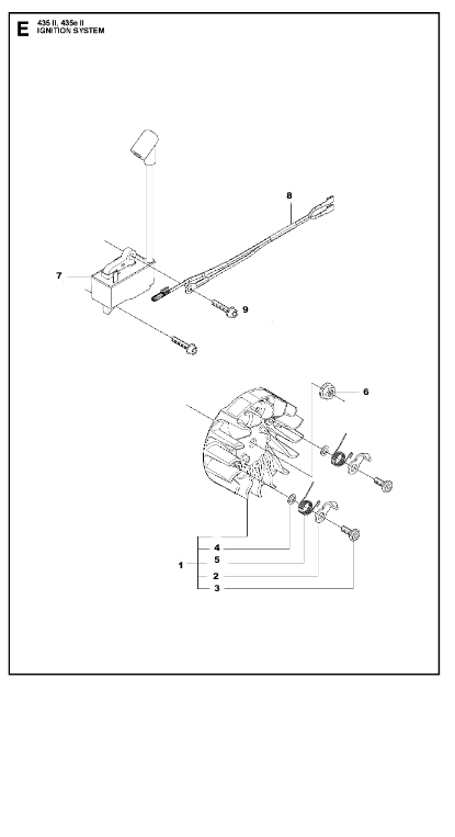 Husqvarna Chainsaw 435II Ignition System
