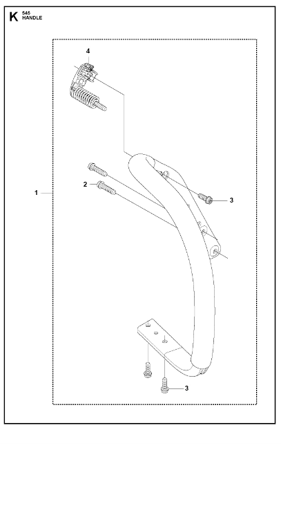 Husqvarna Chainsaw 545 Handle
