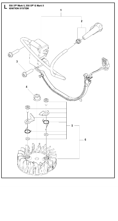Husqvarna Chainsaw 550 XP G II Ignition System