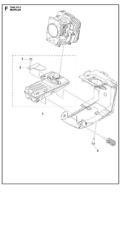 Husqvarna Chainsaw T540 XP II Muffler