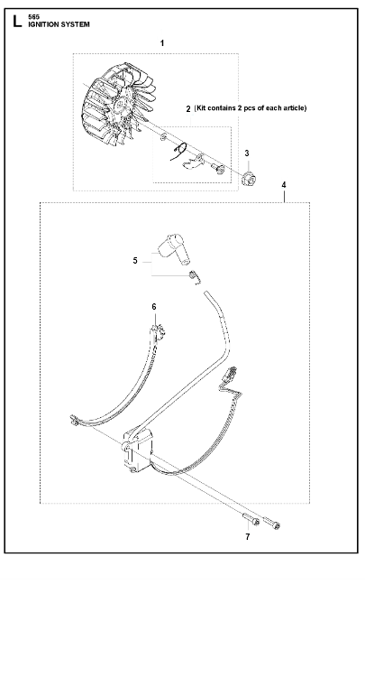 Husqvarna Chainsaw 565 Ignition System