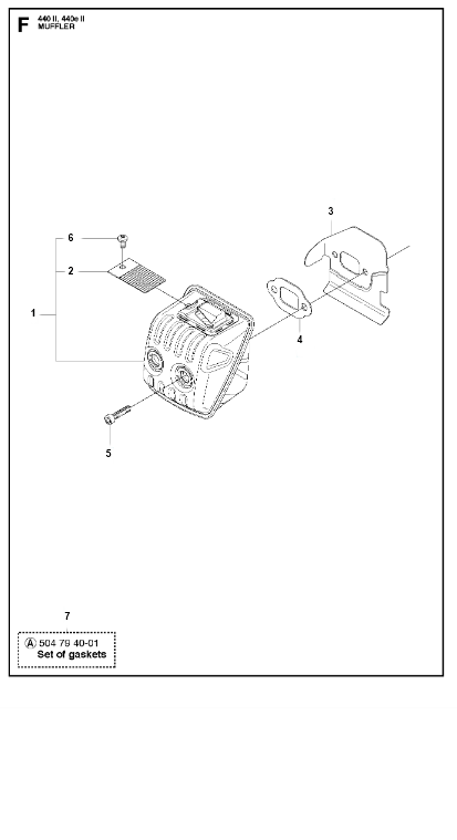 Husqvarna Chainsaw 440 II Muffler