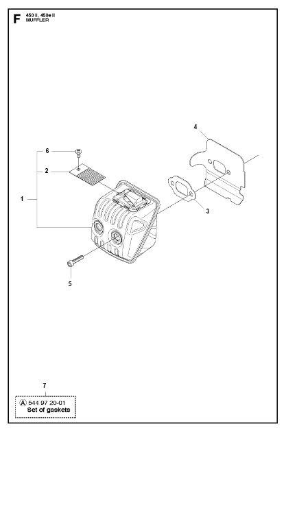 Husqvarna Chainsaw 450 II Muffler