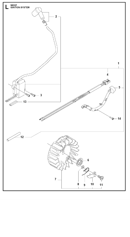 Husqvarna Chainsaw 562 XP Ignition System