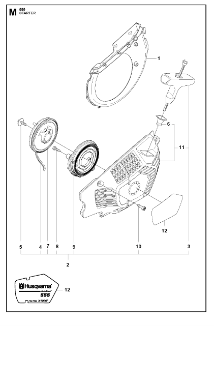 Husqvarna Chainsaw 555 Starter