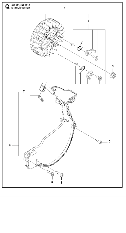 Husqvarna Chainsaw 592 XP G Ignition System