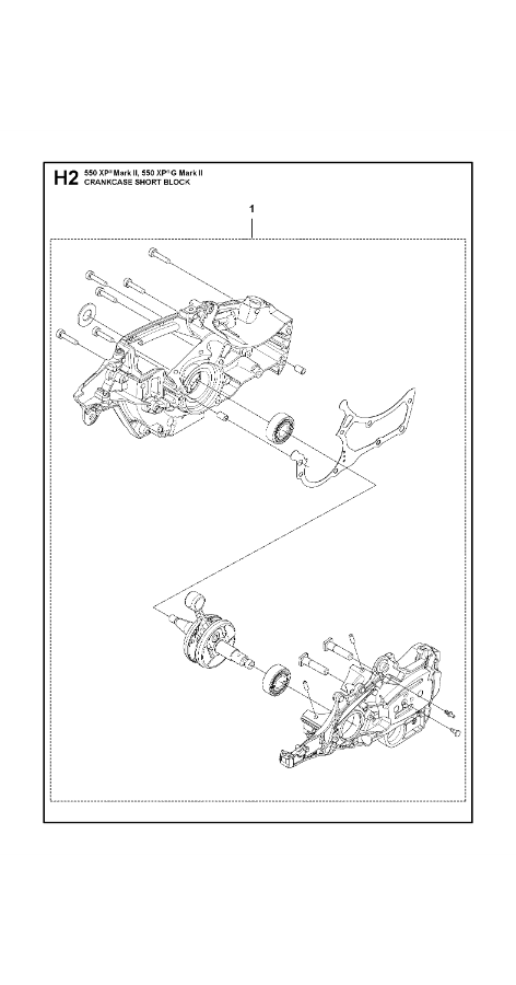 Husqvarna Chainsaw 550 XP G II Short Block