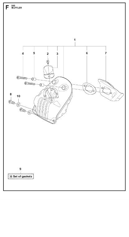 Husqvarna Chainsaw 545 Muffler