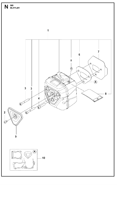 Husqvarna Chainsaw 585 Muffler