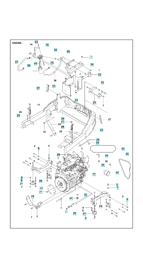 Husqvarna Ride-on Mower P520DX Engine
