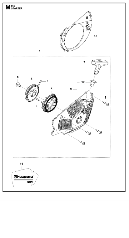 Husqvarna Chainsaw 565 Starter