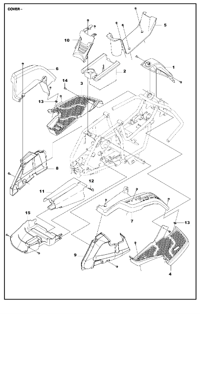 Husqvarna Ride-on Mower R112C Cover 1