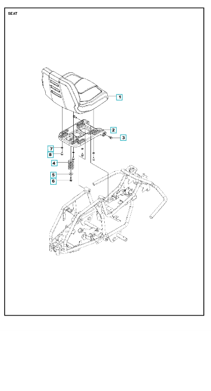 Husqvarna Ride-on Mower R112C Seat