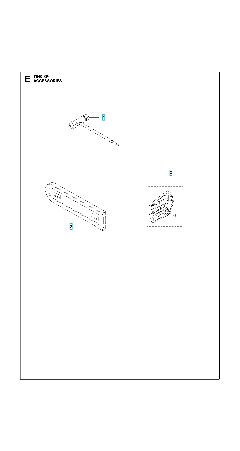 Husqvarna Chainsaw T540i XP Accessories