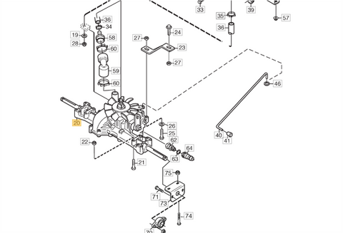 Stiga / Mountfield Genuine Parts - TRANSAXLE K57V - P/N: 1137-0126-01