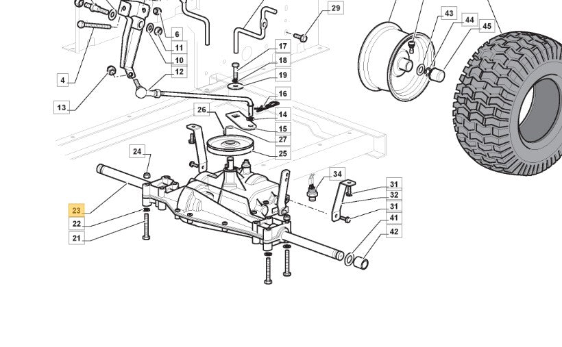 Stiga / Mountfield Genuine Parts - TRANSAXLE PEERLESS MST 205-535G - P/N: 118400910/3