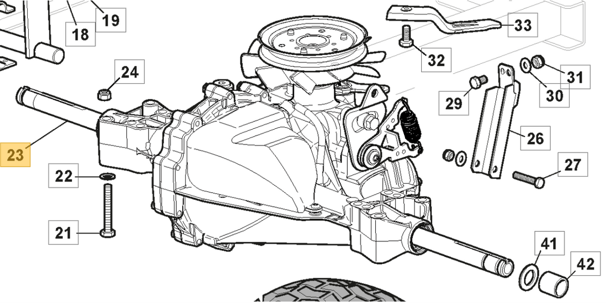 Genuine Stiga / Mountfield Parts - Hydro Transaxle - P/N: 118401022/0