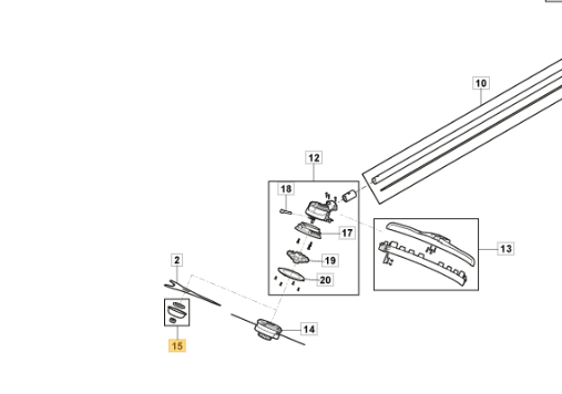 Stiga / Mountfield Genuine Parts - BLADE FIXING KIT - P/N: 118810788/0